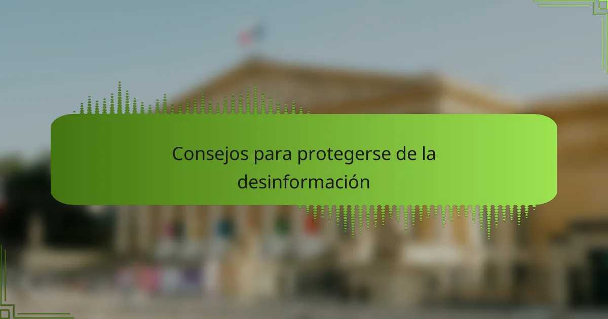 Consejos para protegerse de la desinformación