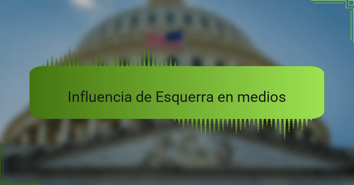 Influencia de Esquerra en medios