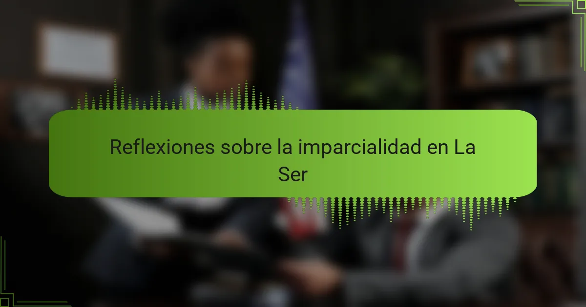 Reflexiones sobre la imparcialidad en La Ser